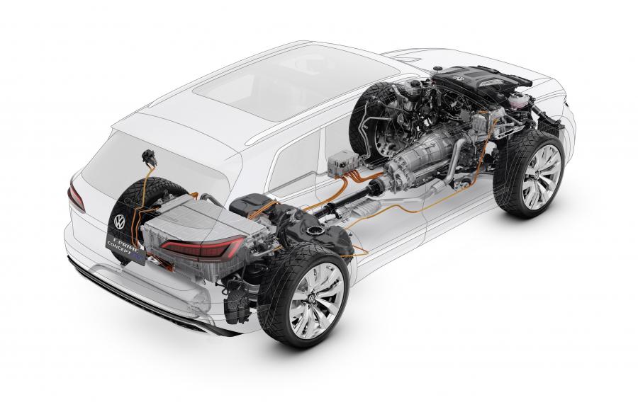 Схема Volkswagen T-Prime Concept GTE 2016 года  (фото 35 из 59)